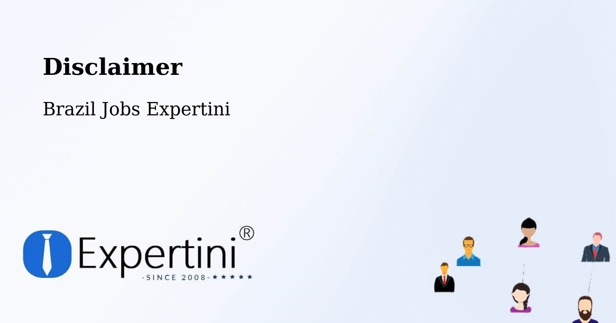 Disclaimer – Pirenópolis - Brazil Jobs Expertini